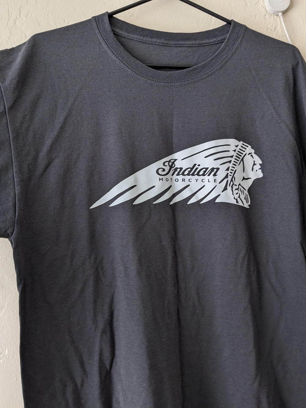 Indian Motorcycle Men's Black Logo Short Sleeve Tee